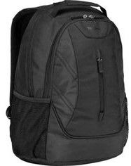 Plain Black Polyester School Backpack Bag