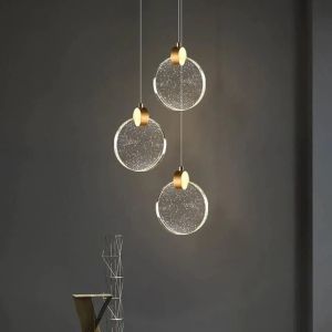 Golden Crystal Hanging Light