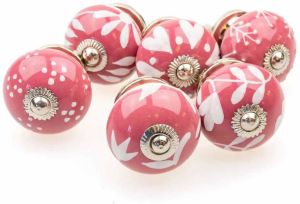 PQG Decorative Pink Ceramic Knob