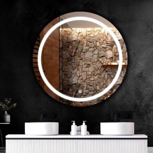 Round Shape LED Glass Mirror