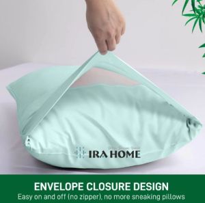 100% Organic Bamboo Aqua Blue Three Piece Bed Sheet Set