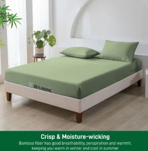 100% Organic Bamboo Moss Four Piece Bed Sheet Set
