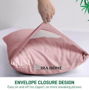 100% Organic Bamboo Rose Pink Four Piece Bed Sheet Set