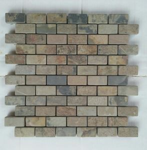 300x300mm Autumn Tumbled Mosaic Tile