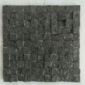 300x300mm Black Granite Mosaic Tile