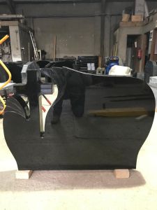 Black Cross Granite Monument