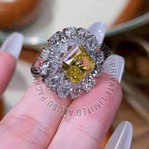 American Diamond Cocktail Finger Ring