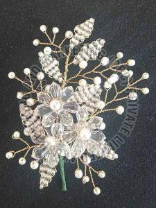 Bridal Crystal Flower Style Brooch