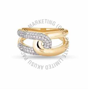Gold Plated Adjustable Fashion Ring