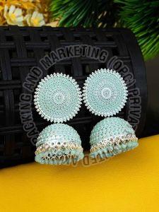 Kundan Stone Bridal Jhumka Earring