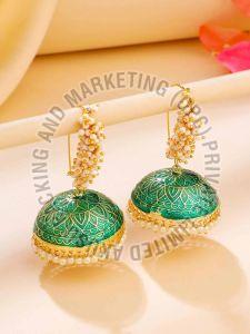 Meenakari Handcrafted Jhumka Earring