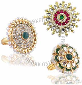 Meenakari Handcrafted Wedding Ring Set
