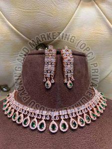 Rose Gold Plated Choker Necklace