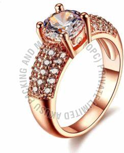 Rose Gold Plated Engagement Ring
