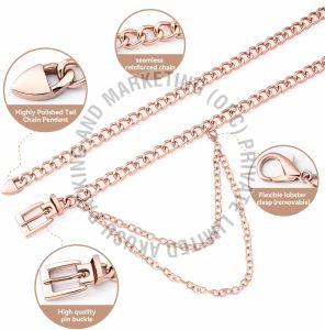 Rose Gold Plated Modern Waist Belt