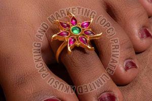 Traditional Gold Plated Toe Ring
