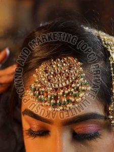 Traditional Polki Stone Maang Tikka