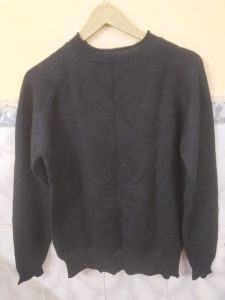 Black Ladies Woolen Top