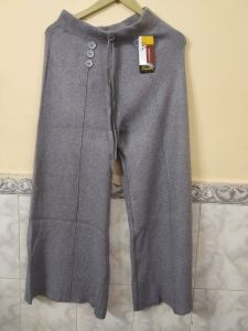 Dark Gray Ladies Woolen Palazzo