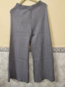 Dark Gray Ladies Woolen Palazzo