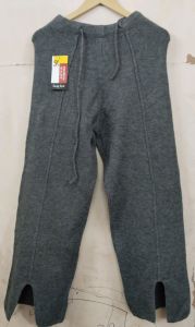 Dark Gray Ladies Woolen Palazzo