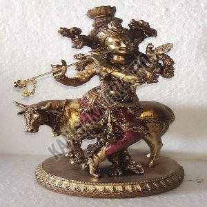 Brass Krishna Statue