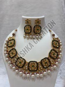 Kundan Polki Necklace Set