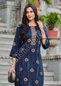 Ladies Printed Rayon Kurti