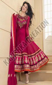 Pink Designer Anarkali Suit