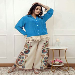 Ladies Blue Co Ord Set