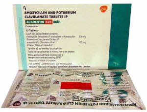 Augmentin 625 Duo Amoxycillin and Potassium Clavulanate Tablet