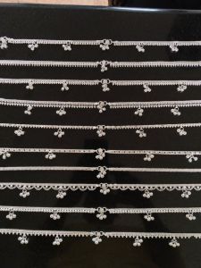 Ladies Ghungroo Silver Anklets