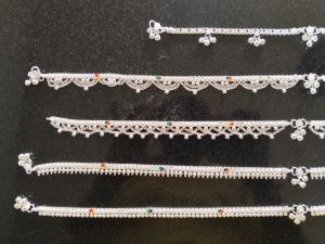 Traditional Indian Silver Payal Anklet