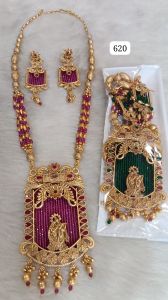 Rajwadi Choker Necklace Set