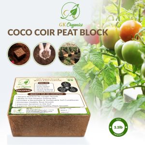 GK Organics Coco Peat Block (1 Kg)