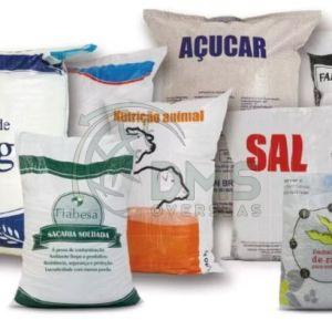 White Printed PP Woven Sack Bag