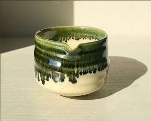 Green Ceramic Matcha Bowl