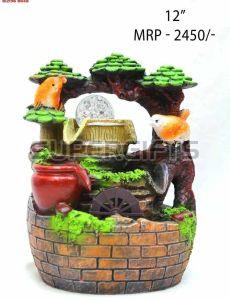 3 Steps Polyresin Tabletop Water Fountain