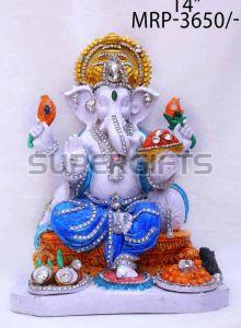 Multicolor Resin Ganesha Statue