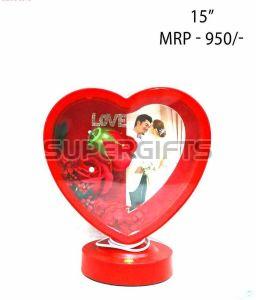 15 Inch Heart Shape LED Light Photo Frame