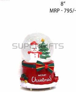 8 Inch LED Snow Globe Christmas Crystal Ball