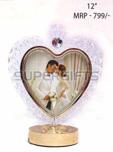 Heart Shape Golden LED Photo Frame