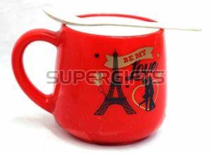Red Ceramic Tea Cup
