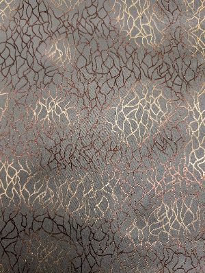 Foil Print Curtain Fabric