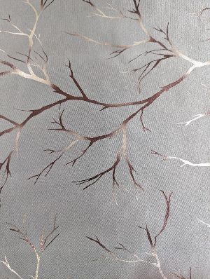 Foil Print Curtain Fabric