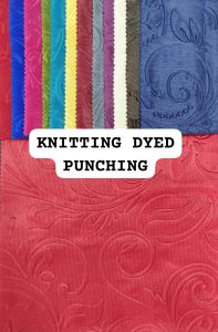 Knitting Dyed Punching Curtain Fabric