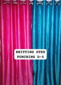 Knitting Dyed Punching Readymade Curtain
