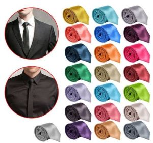 Mens Shiny Satin Neckties