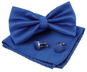Microfiber Jacquard Bow Tie Set