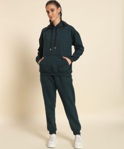 Soild Poly Cotton Fleece Oversized Women Hoodie